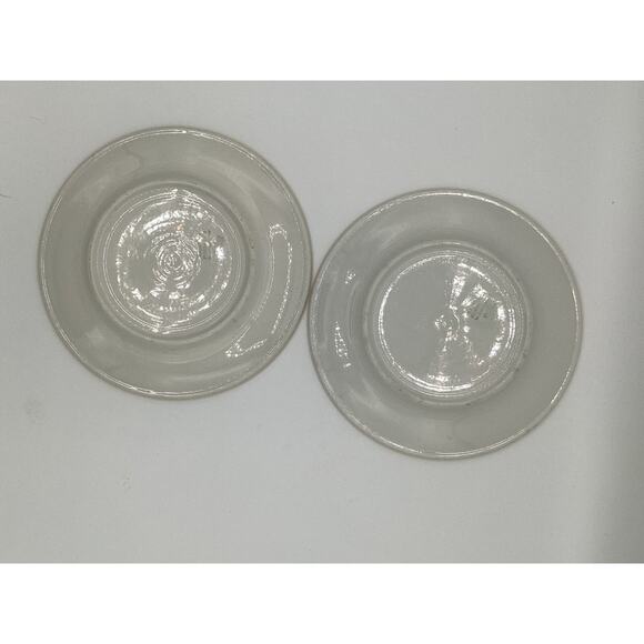 VTG Mayer China Beaver Falls Restaurant Ware Yellow Airbrush Plate Set Of 2 - Picture 2 of 4